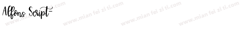 Alfons Script字体转换